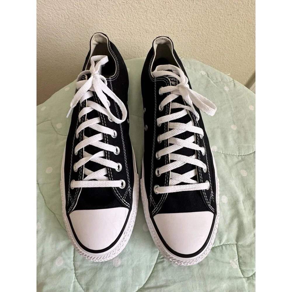 Converse Chuck Taylor All Star Low Top Sneakers Black/White M9166 size 12